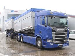 SCANIA R450, 6X2, THREE SIDED, LIFTING AXLE, RETARDER