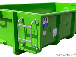 A1 Container CITY-Normbehälter 6 m³ ? Doppelflügeltür ? RAL 6018 Gelbgrün