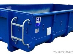 A1 Container CITY-Normbehälter 6 m³ ? Doppelflügeltür ? RAL 5010 Enzianblau