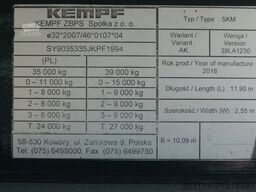 KEMPF WYWROTKA 60m3 / 2018 ROK / KLAPO DRZWI / O? PODN