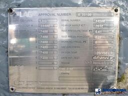 L.A.G. Fuel tank alu 44.4 m3 / 6 comp + pump