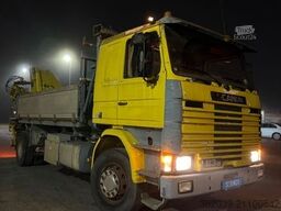 SCANIA R 112 M 2 SEITENKIPPER KRAN