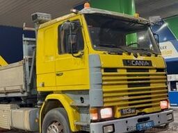 SCANIA R 112 M 2 SEITENKIPPER KRAN