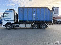 Volvo FH500 6x2 hook truck with 24t joab hook, 35m³ cont