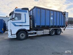 Volvo FH500 6x2 hook truck with 24t joab hook, 35m³ cont