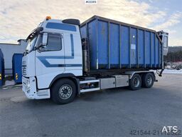 Volvo FH500 6x2 hook truck with 24t joab hook, 35m³ cont