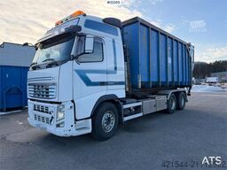 Volvo FH500 6x2 hook truck with 24t joab hook, 35m³ cont