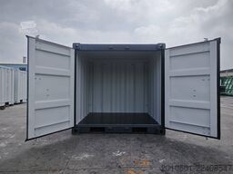 6 Fuß Seecontainer / Anthrazit Lichtgrau / Minicontainer /Baucontainer