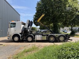 scania G 480 - 8x2 - Abroller - Kran HMF 4220 K