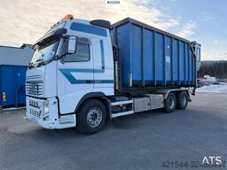 Volvo FH500 6x2 hook truck with 24t joab hook, 35m³ cont