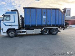 Volvo FH500 6x2 hook truck with 24t joab hook, 35m³ cont