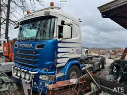 Scania R580 6x2 hook lift truck with JOAB body Repair obj