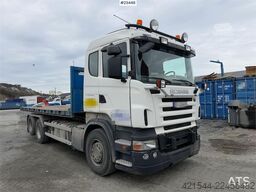 Scania R500 plow rigged hook truck w/ 20T hook. WATCH VID