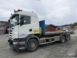 Scania R500 plow rigged hook truck w/ 20T hook. WATCH VID