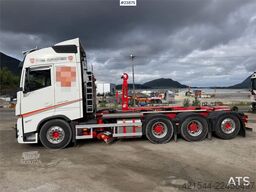 Volvo FH540 8x4 plow rigged hook truck w/ underlying bla