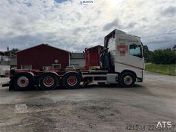 Volvo FH540 8x4 plow rigged hook truck w/ underlying bla