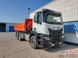 IVECO X-WAY 460 AD  3-S-Kipper + Frontkran PK18002 EH
