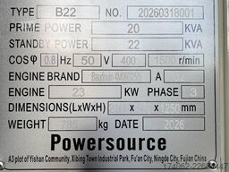 Baudouin 4M06G25/5 - 22 kVA Generator - DPX-19861
