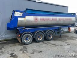 Langendorf 3 axle asphalt semi w/ Hydraulic canopy