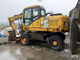 Komatsu PW160-7H wheeled excavator, a repair object withou