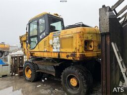 Komatsu PW160-7H wheeled excavator, a repair object withou