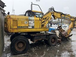 Komatsu PW160-7H wheeled excavator, a repair object withou