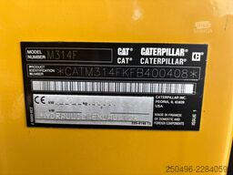 Caterpillar M 314 F TILTROTATOR / CENTRAL LUBRICATION / AC