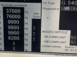 SCANIA G540 8×4 / Chassis 8.7 m / Steered axle