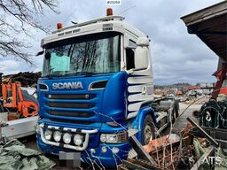 Scania R580 6x2 hook lift truck with JOAB body