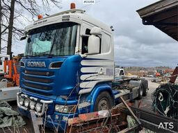 Scania R580 6x2 hook lift truck with JOAB body
