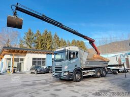 SCANIA R410 6X2 LL Lift/gelenkt Kipper Kran 18502 Funk
