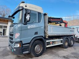 SCANIA R410 6X2 LL Lift/gelenkt Kipper Kran 18502 Funk