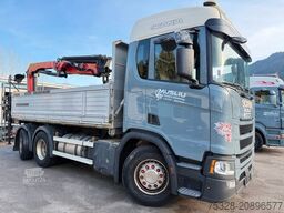 SCANIA R410 6X2 LL Lift/gelenkt Kipper Kran 18502 Funk