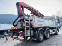SCANIA R410 6X2 LL Lift/gelenkt Kipper Kran 18502 Funk