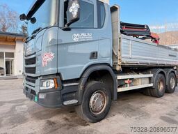 SCANIA R410 6X2 LL Lift/gelenkt Kipper Kran 18502 Funk