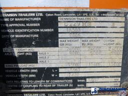 Dennison 4-axle container combi trailer (3 + 1 axles) 20...