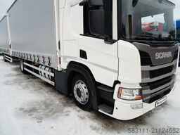 SCANIA P 280 / ZESTAW TANDEM / FIRANKA / 120 M3 / WECON