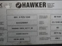 HAWKER 80 Volt 8 PzS 1240 Ah