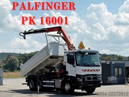 RENAULT C 380* KIPPER 5,20 m* KRAN/FUNK * 6x4 * TOP