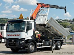 RENAULT C 380* KIPPER 5,20 m* KRAN/FUNK * 6x4 * TOP