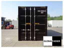 20 Fuß High Cube Container / Lager Seecontainer / RAL 9005 Tiefschwarz