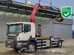 Scania P230 P 4X2 NL-Truck HMF 1060K2 Kran Crane Hyva ...