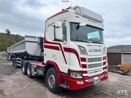 Scania R650 6x4 Tractor Unit with Maur Tipping Semi-Trail