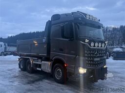 Mercedes-Benz Arocs 6x4 brøyterigget kombibil, laxolås, sidetipp