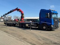 SCANIA R500 6x4 Pritsche mit Kran Palfinger PK53002 SH