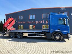 SCANIA R500 6x4 Pritsche mit Kran Palfinger PK53002 SH