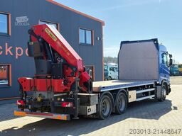 SCANIA R500 6x4 Pritsche mit Kran Palfinger PK53002 SH