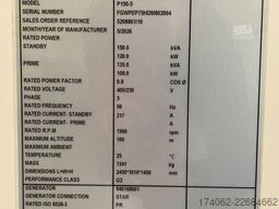FG Wilson P150-5 - 150 kVA Open Genset - DPX-16009-O
