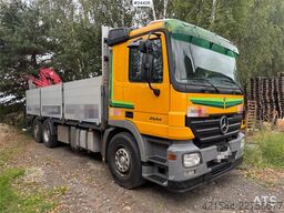Mercedes-Benz Actros 2544 6x2 Crane Truck w/ Rear-Mounted Ferrar