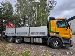 Mercedes-Benz Actros 2544 6x2 Crane Truck w/ Rear-Mounted Ferrar
